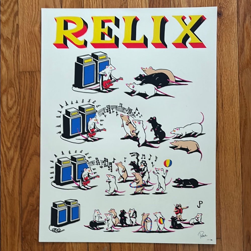 Colorful Relix print by Jim Pollock